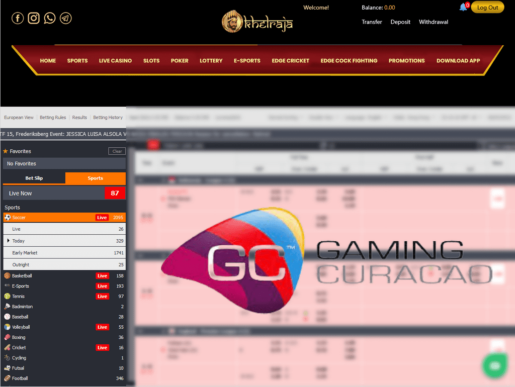 Khelraja Casino holds an official gambling license from the Curacao Electronic Gaming Authority which is subject to strict conditions and must be respected.